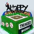 thumbnail image 4 of OUNONA 5Pcs Assorted Color Baseball Cake Picks Lightweight Party Decorations for Cakes, 4 of 7
