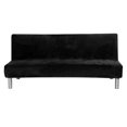 thumbnail image 1 of Solid Sofa Bed Cover Folding Armless Elastic Fabric Futon All-inclusive Cover, 1 of 9