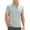 Gray, variant on Mens Summer Shirts Short Sleeve Quarter Zip Stand Neck Breathable Pullover Daily Workwear Casual Shirts