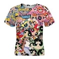 thumbnail image 4 of The Powerpuff Girls Kids Short Sleeve Tee Shirt Novelty Crewneck T-Shirts Unisex Summer Blouse Tops for Boys Girls 130CM, 4 of 8