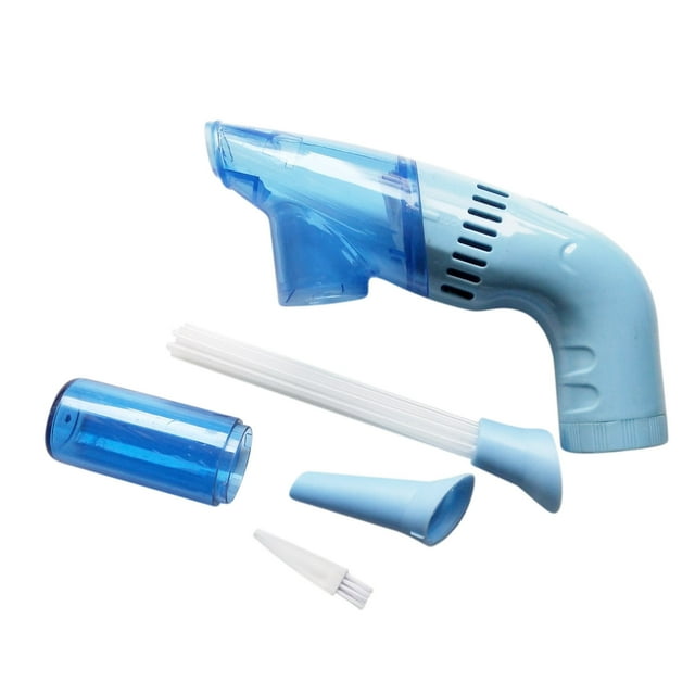 Xihbxyly Mini Aspiradora de Mano Inalámbrica, Potente Succión para El Hogar y El Coche, Diseño Compacto con Múltiples Cabezales de Cepillo, Comodidad Sin Cable, Fácil de Usar, 2 Fundas para Pajita, 1
