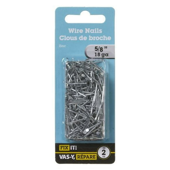 Clous de broche 5/8 po cal18 2 once Pour l'artisanat et les petites applications.