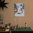 thumbnail image 4 of Northlight LED Lighted Snowman and Reindeer Christmas Canvas Wall Art - 15.75" x 11.75", 4 of 9