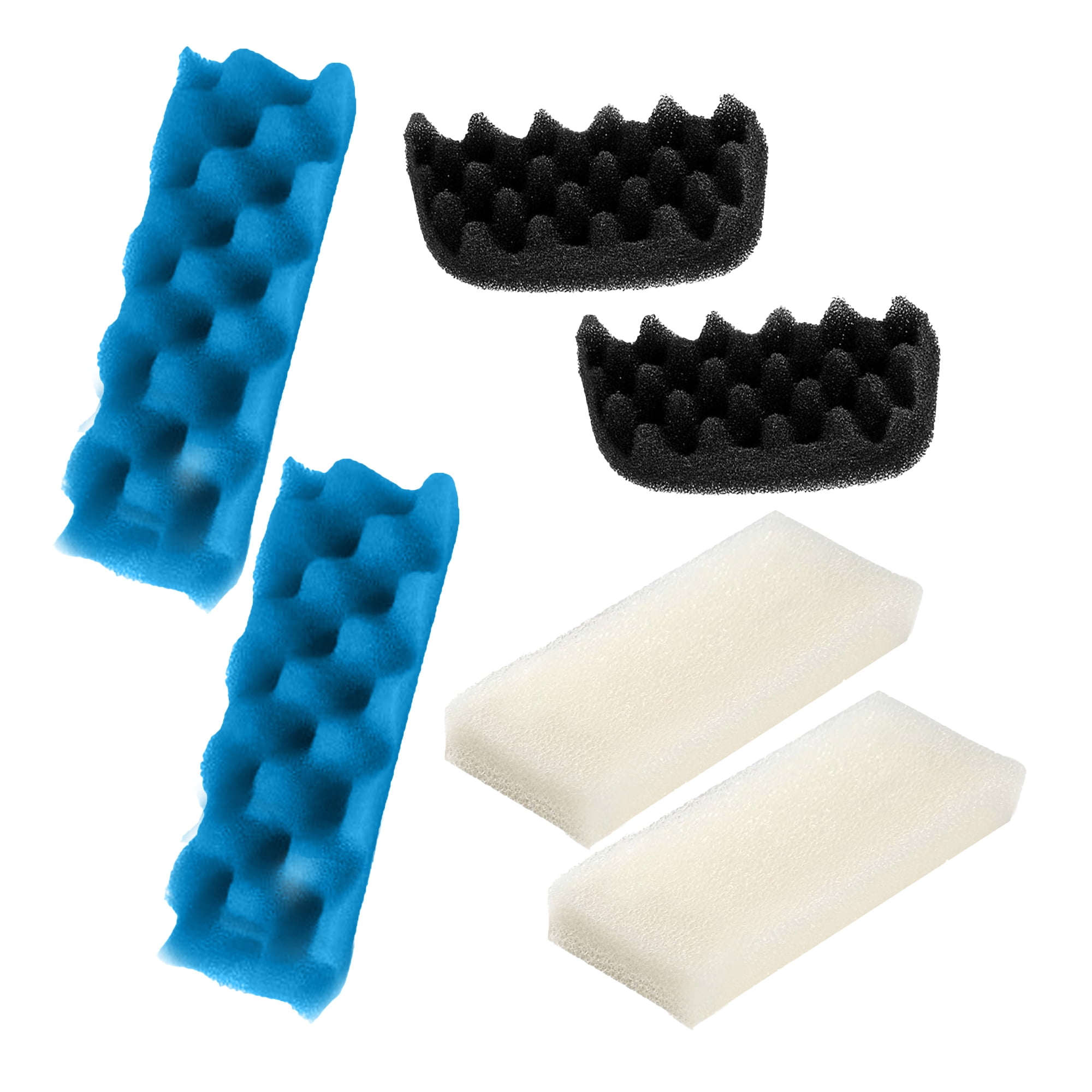 Genligt Aquarium Bio Sponge Foam Max Filter Pads Pack Compatible with Fluval 206, 207, 12 Pack
