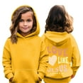 thumbnail image 2 of Grblisyd Christian Graphic Hoodies LOVE LIKE JESUS Hoodie for Teen Girls Cute Essentials Hoodie Christian Bible Verse Teen Girl Clothes Graphic Hoodies Pullover Sweatshirt Yellow 140, 2 of 6