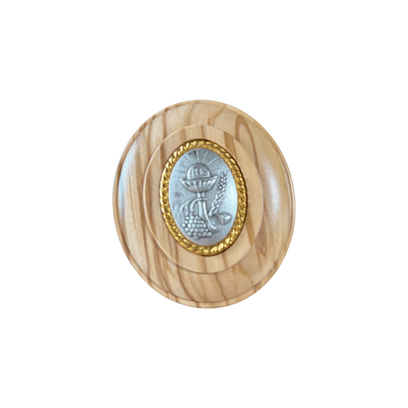 First Communion Olive Wooden Keepsake Box  With Magnetic Lid