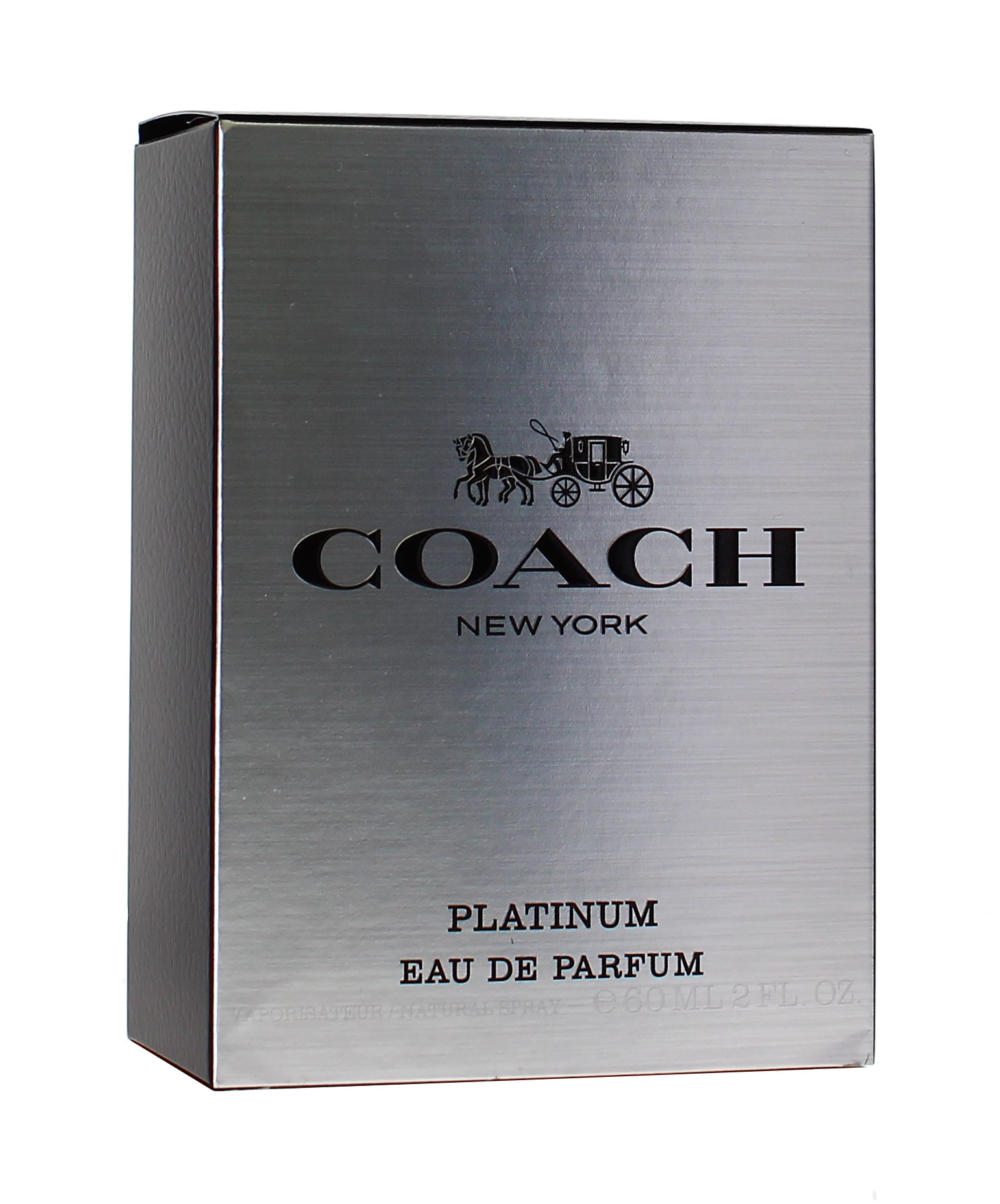 Coach Platinum Eau De Pafum, Cologne for Men, 2.0 Oz