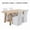 Natural Table+Beige Chair, variant on Dayalane 63" Farmhouse Dining Table Set for 6, Solid Wood Kitchen Table Set with Linen High Back Slipcovered Parsons Dining Chairs for Kitchen Dining Restaurant, 6 Stripe Chairs & 1 Walnut Table