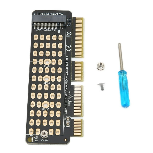 Tarjeta elevadora NVME M.2 a PCIE4.0 Tarjeta de expansión de interfaz de ranura para tarjeta PCEX4/X8/X16 de rendimiento estable