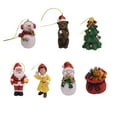 thumbnail image 1 of Adornos navideños en miniatura, decoraciones para árboles de Navidad, centro de mesa, coche de granja, colgante de Navidad de escritorio, muñeca de, 1 of 8