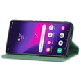 thumbnail image 2 of Dteck Shockproof Case for Samsung Galaxy S24 Ultra, Magnetic PU Leather Flip Back Cover Foldable Cover Card Holder Slot Stand for Galaxy S24 Ultra 5G,Green, 2 of 5