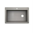 thumbnail image 3 of Swanstone QZSB-3322.077 Drop-in Single Bowl Sink, 33-Inch x 22-Inch, Nero, 3 of 3