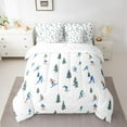 thumbnail image 2 of Feelyou Est Sleep Skiing Bedding Comforter Set 7pcs, Outdoor Sports Teen King Bedding Sets, 2 of 8