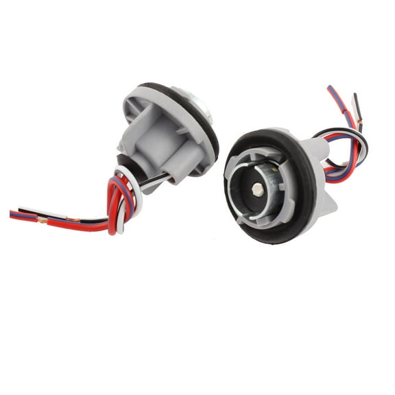 Unique Bargains 2 x 1156 7507 1156A  Bulbs Signal Lights Socket Harness Adapters Gray
