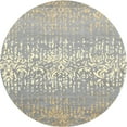 thumbnail image 1 of Ahgly Company Indoor Round Contemporary Tan Brown Abstract Area Rugs, 6' Round, 1 of 6