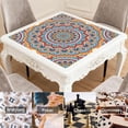 thumbnail image 6 of Mandala Mahjong Mat for Table, 31.5*31.5in Anti Slip American Mahjong Table Cloth, Noise Reduction, Neoprene Mah jongg Mat with Carrying Bag & 3 Dices, Mahjong Accessories Gift, Board Tile Games Mats, 6 of 7