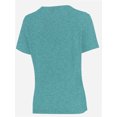 thumbnail image 5 of Women's Lightweight and Soft T-Shirt Curved Hem Crew Neck Smooth Trendy Sleep Lounge Pajama Tops, 5 of 5