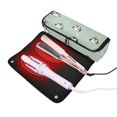 thumbnail image 3 of Hair Tool Organizer Bag with Heat Resistant Mat Removable Travel Storage Case for Hot Air Brushes Curling Irons Cute Penguins and Stars, 3 of 8