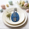 thumbnail image 6 of TanSiDing Easter Eggs Cutlery Pouch Silverware Holder, Bunny Decor Cutlery Storage Bag for Festive Table Setting, Washable Fabric Utensil Pocket for Holiday Brunch Party Supplies, 6 of 6