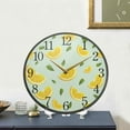thumbnail image 5 of Dreamtimes Oranges Lemons Pattern Wall Clock Silent Non Ticking 12 Inch Round Easy to Read for Home Office School Clock, 5 of 7
