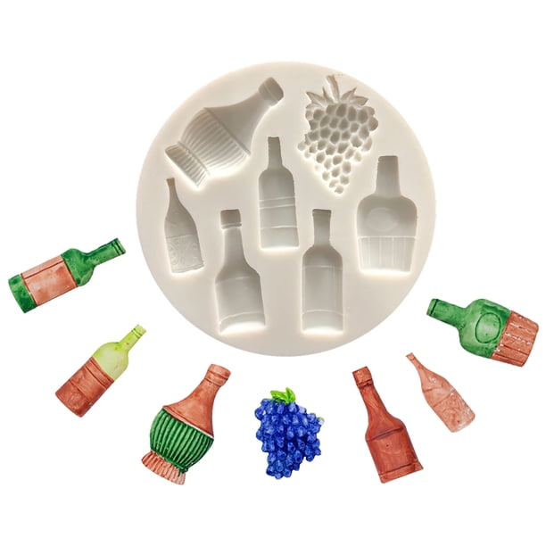 Moule en silicone pour gâteau, fondant, raisin, pour chocolat, bonbons, décoration de gâteau, argile polymère, décoration de cupcakes, artisanat en sucre, moule à bougie (raisin Moule en silicone pour gâteau, fondant, raisin, pour chocolat, bonbons, décoration de gâteau, argile polymère, décoration de cupcakes, artisanat en sucre, moule à bougie (raisin