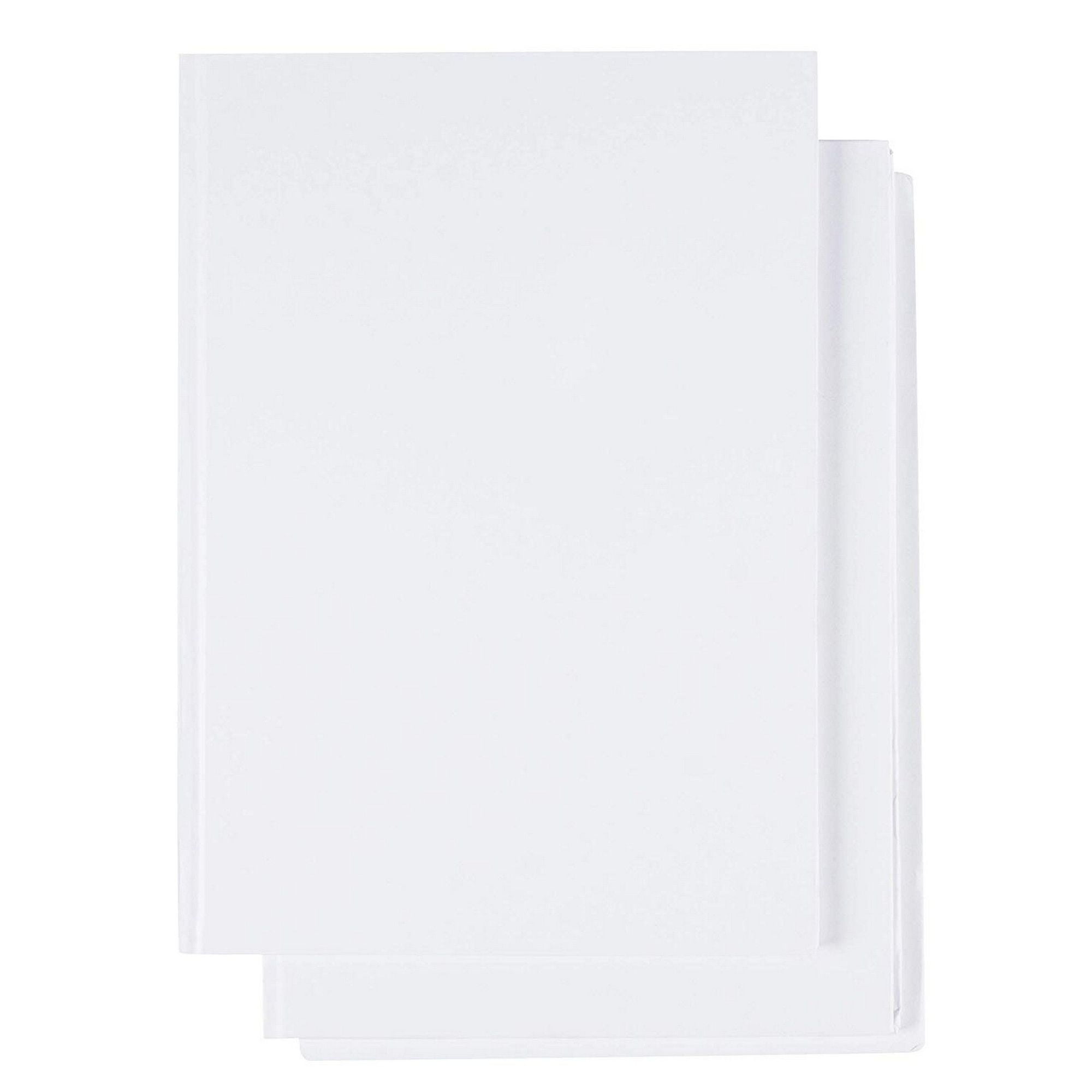 Hardcover Blank Book 3Pack Unlined Sketchbooks, Unruled Plain Travel