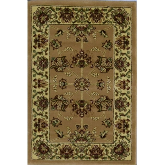 Rugs America Vista 342-BER Kashan Berber Oriental Traditional Pink Area Rug, 5'3"Round