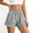 Black-a, variant on Vivianyn HD Women's Ruffled Hem Striped Shorts, Elastic Waist Casual Loose Fit Summer Bottoms with Pockets,Black,Size S-XXL