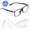 transparent 17mm, variant on Safety Glasses Side Shields Clear Slip On Eye Protection Protection, 1 Pair