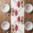 thumbnail image 6 of Mushrooms Eucalyptus Table Runner - 120 Inch Long, Kitchen Dining Table Runner Dresser Scarves, Sage Green Botanical Butterflies Farmhouse Decor for Coffee Tables Wedding Party Banquet, 6 of 8
