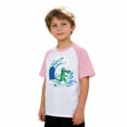thumbnail image 4 of CONZONE Kids Toddler Boys Tee Shirts Cartoon Print Summer Crew Neck Short Sleeved Fashionable Tops Pink Size 4-5 Years, 4 of 4
