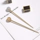 thumbnail image 4 of Elegante diseño de piruleta, dorado y plateado, perfectos detalles para recogidos, palitos de pelo de metal con forma de bola redonda, 4 of 7