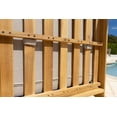 thumbnail image 2 of Laguna 4-Piece Teak Wood Outdoor Patio Conversation Sofa Set W/3-Seat Sofa, Two Armchairs, and Coffee Table, 2 of 6