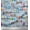 Pale Gray Blue, variant on Soimoi Polyester Crepe Fabric Paper Boat Art & Craft Printed Fabric 1 Yard 42 Inch Wide