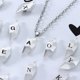 thumbnail image 3 of Collar de pareja con letras de A-Z para mujer y hombre, juego de collares con piedras y corazones, atracción magnética, regalo de Jelwelry, 1 par, 3 of 4