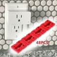 thumbnail image 4 of Espaciadores de interruptores y receptáculos, cuñas de tomacorrientes extensoras eléctricas para interruptores eléctricos, reparación de enchufes de 48 piezas, 4 of 6