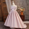thumbnail image 3 of FYDUU Girls Bridesmaid Dresses Flower Girl Dress Formal Wedding Pageant Long Maxi Dress A-Line Birthday Party Gown Princess Dress 11-12 Years, 3 of 4