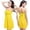 Yellow, variant on Ticikt Bandeau Swimsuits for Women Strapless Swimwear Bathing Suits Slim Fit Solid Color Tankini Skirt,Color:Black,Size:One Size