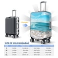 thumbnail image 5 of Bingfone Sunny Ocean Waves Luggage Cover Washable Suitcase Cover Protector Anti-scratch Suitcase cover Fits 18-32 Inch Luggage (No luggage included), 5 of 8