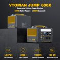 thumbnail image 2 of Estación de energía portátil VTOMAN Jump 600X 299Wh 600W con panel solar, 2 of 9