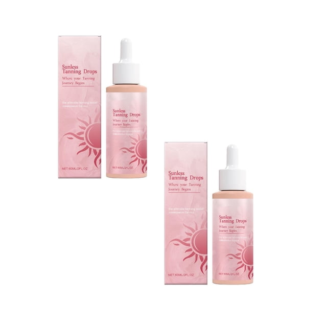 Enhances Natural Tan Drops Skin Tanning Solution for a Natural Glow Sunless Tanner Moisturizes Skin Whole Body Tanner Suitable for All Skin Types 60ml