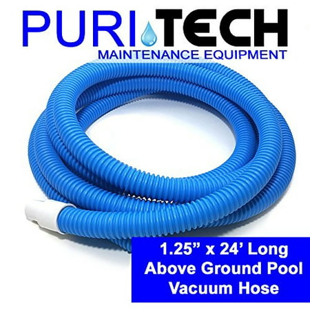 puri tech aboveground swimming pool vacuum hose 1.25'' x 24'