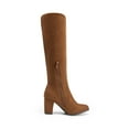 thumbnail image 2 of BURUDANI Women Chunky-Heel Knee-High Boots Side-Zip Fashion Riding Boots for Fall & Winter, 2 of 7