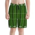 thumbnail image 2 of Cauagu American Football Field Print Swim Trunks for Men,Youth Boys Swim Shorts Compression Liner Beach Shorts Boys' Swimming Shorts 7-20 Years Bathing Suit-X-Large, 2 of 7