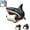 Shark, variant on Ocean Guardians Toilet Paper Holder Series, Cute Toilet Paper Holder Sea Turtle Wall Mount Resin Nautical Bathroom Decor, Coastal Beach Themed Decorative Roll for Lovers Gift(Shark)