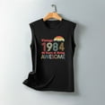 thumbnail image 5 of Teissuly 1984 Vintage Shirt For Women 40th Birthday Gifts Idea Retro T Shirts Party Tops Funny Tees, 5 of 5