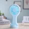 thumbnail image 3 of Injueey Ventilador USB de plástico liviano y portátil para oficina y viajes - Regalo de verano Ventilador de carga USB conveniente Ventilador Electrodomésticos azul, 3 of 6