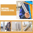 thumbnail image 3 of FRCOLOR 2pcs Certificate Tube Diploma Storage Tube Metal Poster Holder Stainless Steel Storage Tube, 3 of 8