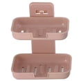 thumbnail image 1 of Coofit Soap Rack Wall-Mount 2-layer Punch-Free Soap Holder Soap Dish for Bathroom, 1 of 10