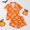 Orange, variant on Cozy Halloween Short Pajama Set for Women Breathable Button-Front Top and Elastic-Waist Shorts Vibrant Pumpkin and Ghost Print Loungewear